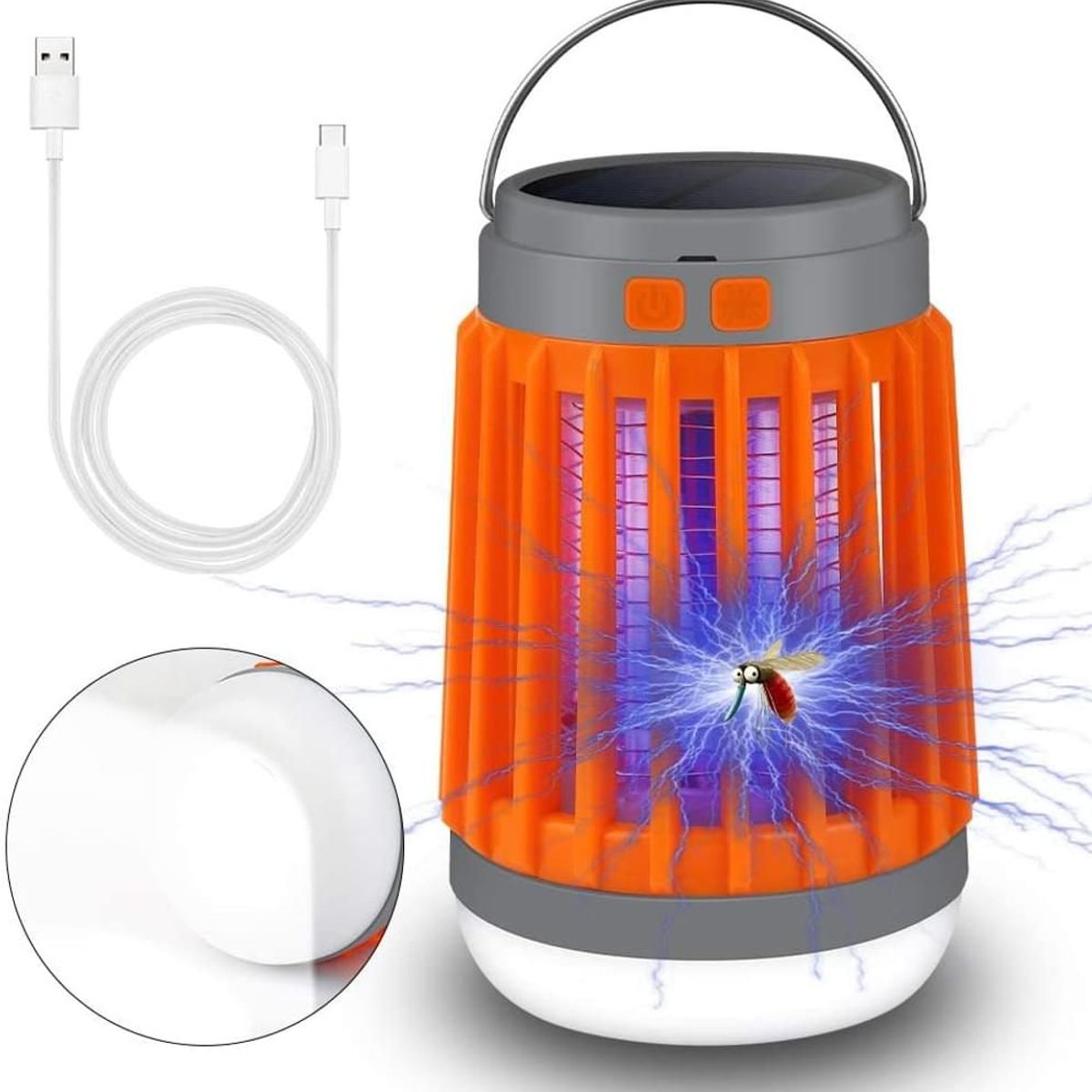 Solar-campinglampe Mit Uv-licht, Tötet Insekten Und Mücken.