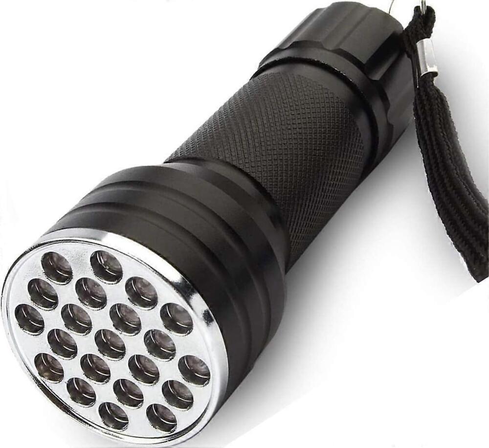 Uv-schwarzlicht-taschenlampe Mit 21 Leds, Geeignet Zur Färbung Von Tieren Wie Hunden Und Insekten, Einschließlich Skorpionen.