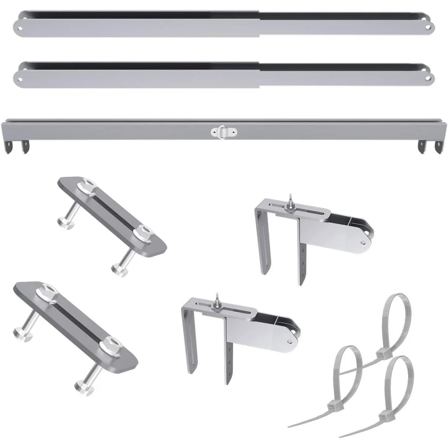 Sunshare Solarmodul-Halterung Ray Lite Balkonhalterung – Verstellbare PV-Halterung aus Aluminium, (bis 0 Zoll, Zubehör, Halterung für 1 Ray‑Lite‑Modul, Eloxierte Aluminiumhalterung mit 0–30° Neigungsverstellung)