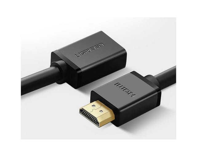 UGREEN Verlängerungskabel weiblich - HDMI männlich 19 Pin 1.4v 4K 60Hz 30AWG HDMI-Kabel, (100 cm)