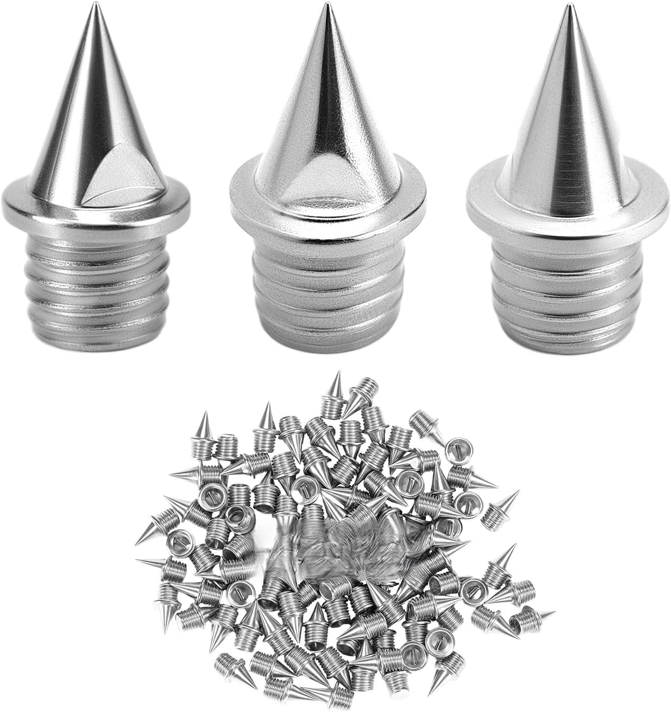 100stk Stahl Spike Nägel Für Leichtathletik Sportschuhe, 1/4 Zoll 6mm Silber