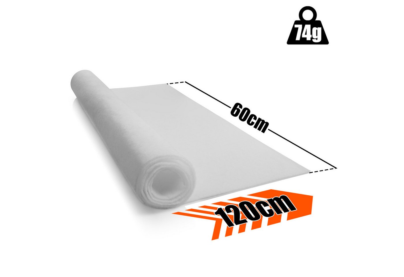 BigDean Antirutschmatte Teppich Antirutschunterlage individuell zuschneidbar, Packung, 1-St., Antirutschmatte, Vielseitig Verwendbar, Sicherer Halt, Individuell zu schneidbar Bild 3