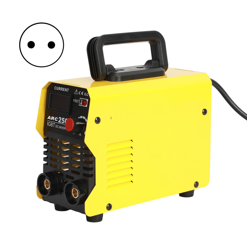 Fianao – Schweißgerät – Elektroden-schweißgerät – Arc250, Zweispannig, Digitaldisplay, Stromverstellbar, Gute Wärmeabfuhr, 220v Mini-wechselrichter – Für Heimgebrauch – Maße: 22 × 9 × 18 Cm – Gelb