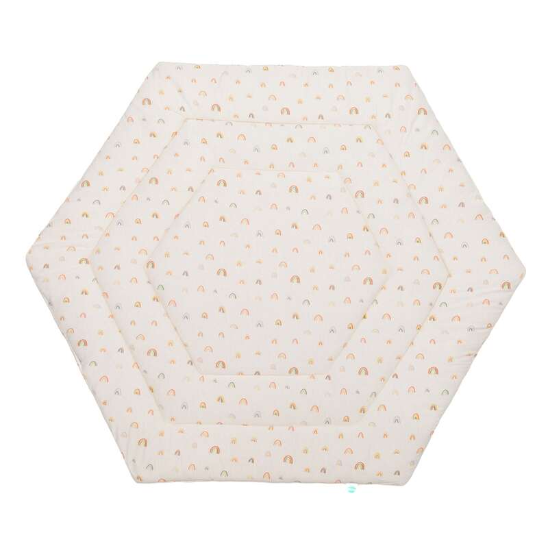 [gebraucht] B-ware Fillikid Krabbeldecke Spieldecke Rainbow Beige Extra Weich Aufregendes Design