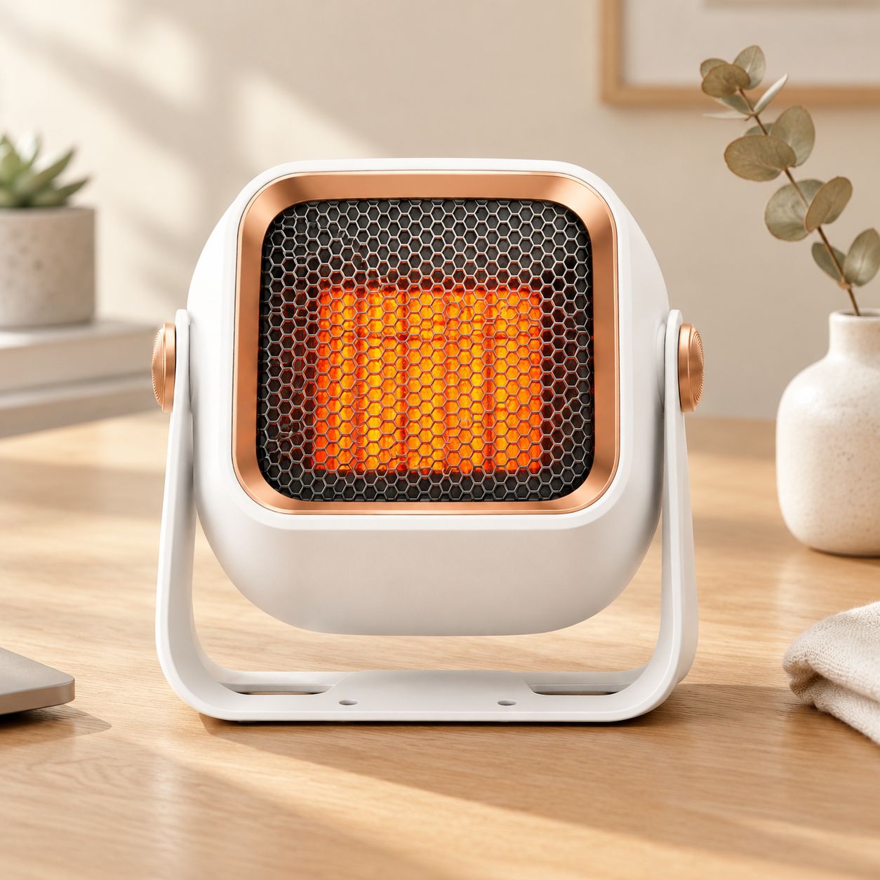 Fliti 1200w Schneeweißer Büroheizkörper Mit Intelligentem Thermostat, Schnelles Aufheizen, Leiser Betrieb, Wand- Oder Freistehend