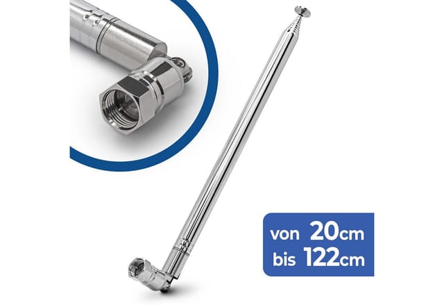 Adapter Universe 120cm Teleskop Antenne Ersatz F Stecker DAB UKW Radio FM AM Auto Audio Stabantenne