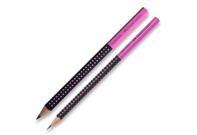 Faber-Castell Bleistift FABER-CASTELL Bleistift GRIP 2001 mit JUMBO GRIP Härtegrad HB PINK Set