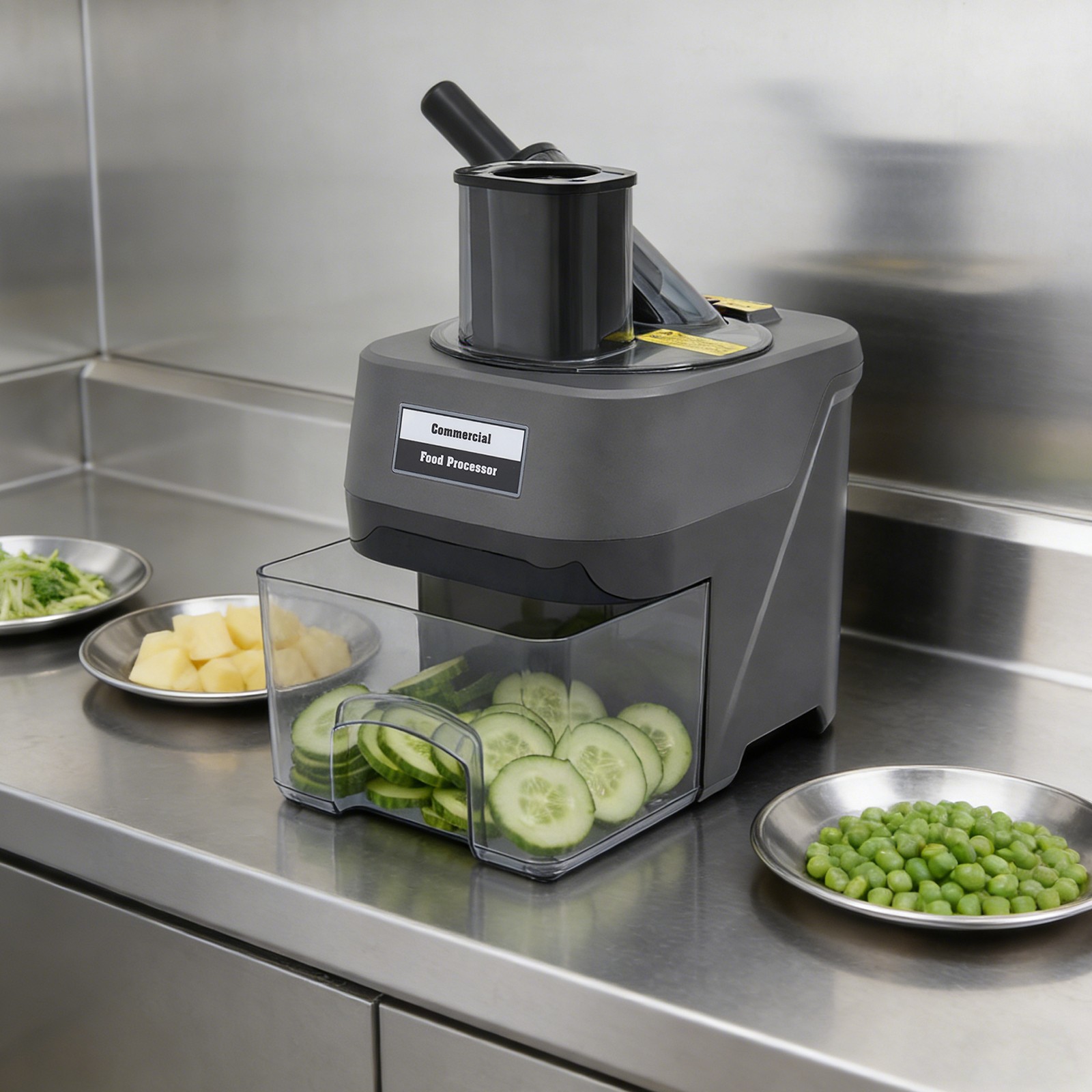 6-in-1-elektro-gemüseschneider Für Würfel Und Wellenschnitte – Professionelle Gemüse- Und Obstschneidemaschine, Multifunktions-reibe Für Gurken, Kartoffeln, Möhren Und Zwiebeln, 100 W, 220 V