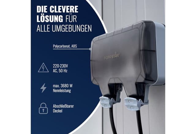 Poppstar Aufputz-Steckdose