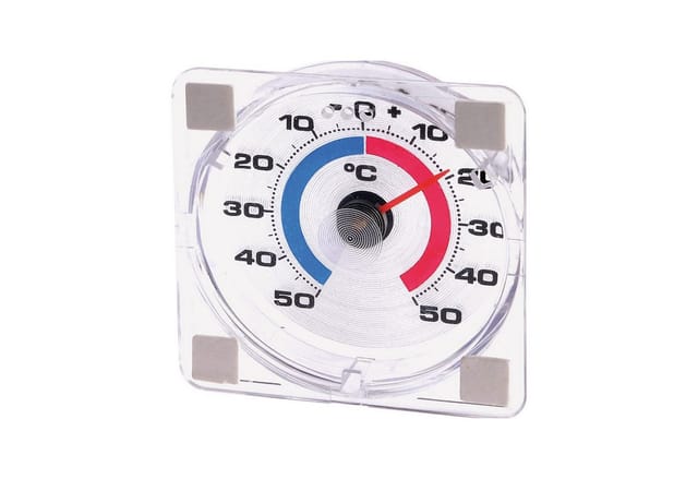 WESTMARK Fensterthermometer Messbereich von -50 °C bis +50 °C, Weiß/Rot/Blau