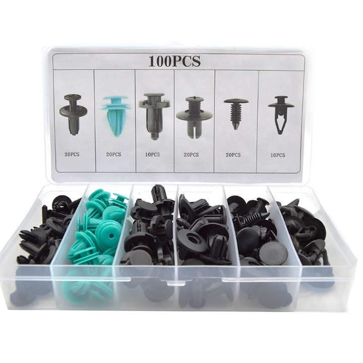 Universelles Autoclip-set, 100 Befestigungsteile