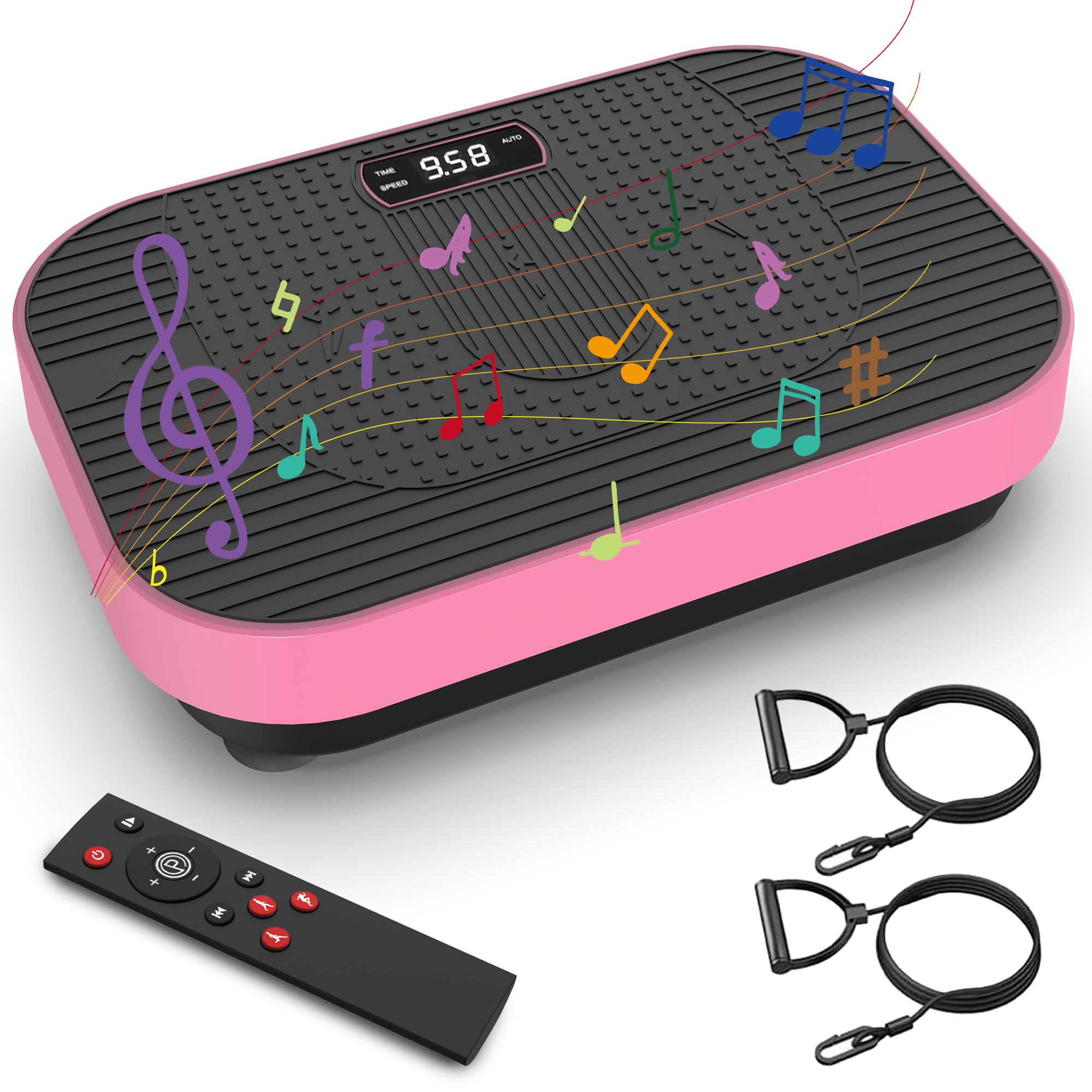 Vibrationsplatte Fitnessgerät Mit Bt-musik – Vibrations Plate- Und Schüttel Ganzkörper Workout Fitnessplattform Für Das