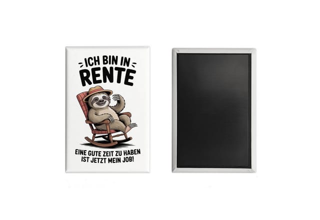 speecheese Magnet Faultier Ruhestand Souvenir Souvenir Magnet für Rentner
