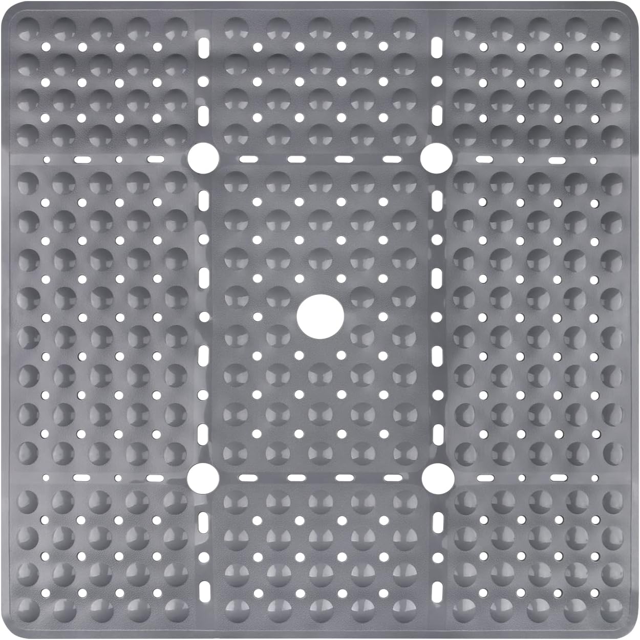 Duschmatte Rutschfest 6969 Cm Grau: Duscheinlage Rutschfest Komfortable Antirutschmatte Dusche, Duschmatte Groß Schnelltrocknend (grau, Quadratische)