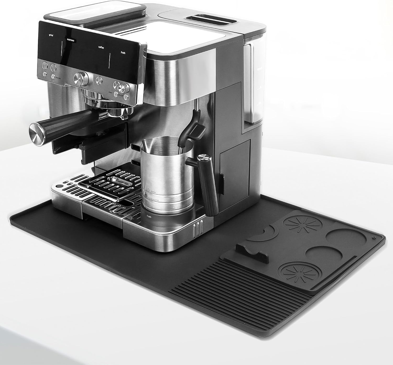 Silikon-kaffeematte Mit Konvexem Rand, 61 X 40,6 Cm, Kaffee-bar-zubehör Für Ninja Luxe Cafe