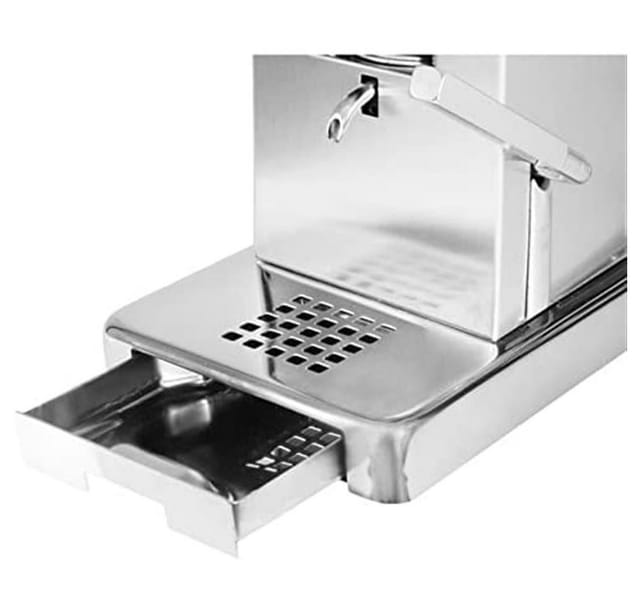 La Piccola Espressomaschine Piccola Satina Espressomaschine ESE-Pads 44 mm Edelstahl, kompakte Größe, leistungsstarker Thermoblock, schnelles Aufheizen, Made in Italy
