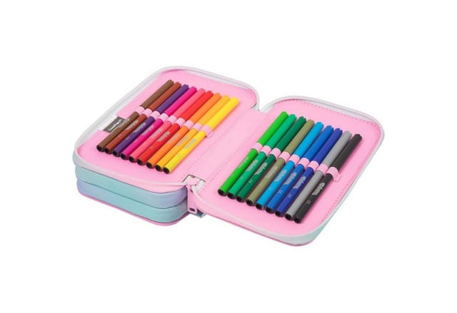 CoolPack Federmäppchen CoolPack Etui JUMPER 3 Zipper 44 teilig, Tie Dye