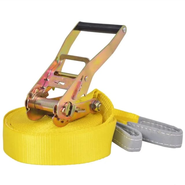 vidaXL Slackline Slackline 15 m x 50 mm 150 kg Gelb