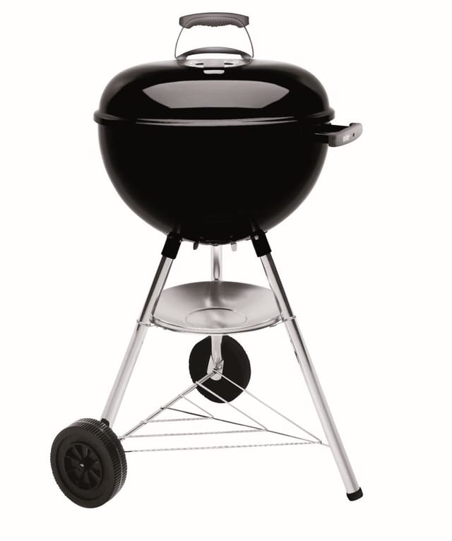 Weber Holzkohlegrill Bar-B-Kettle, Solo, mit herausnehmbarer Ascheauffangschale, große Grillfläche, verchromter Grillrost