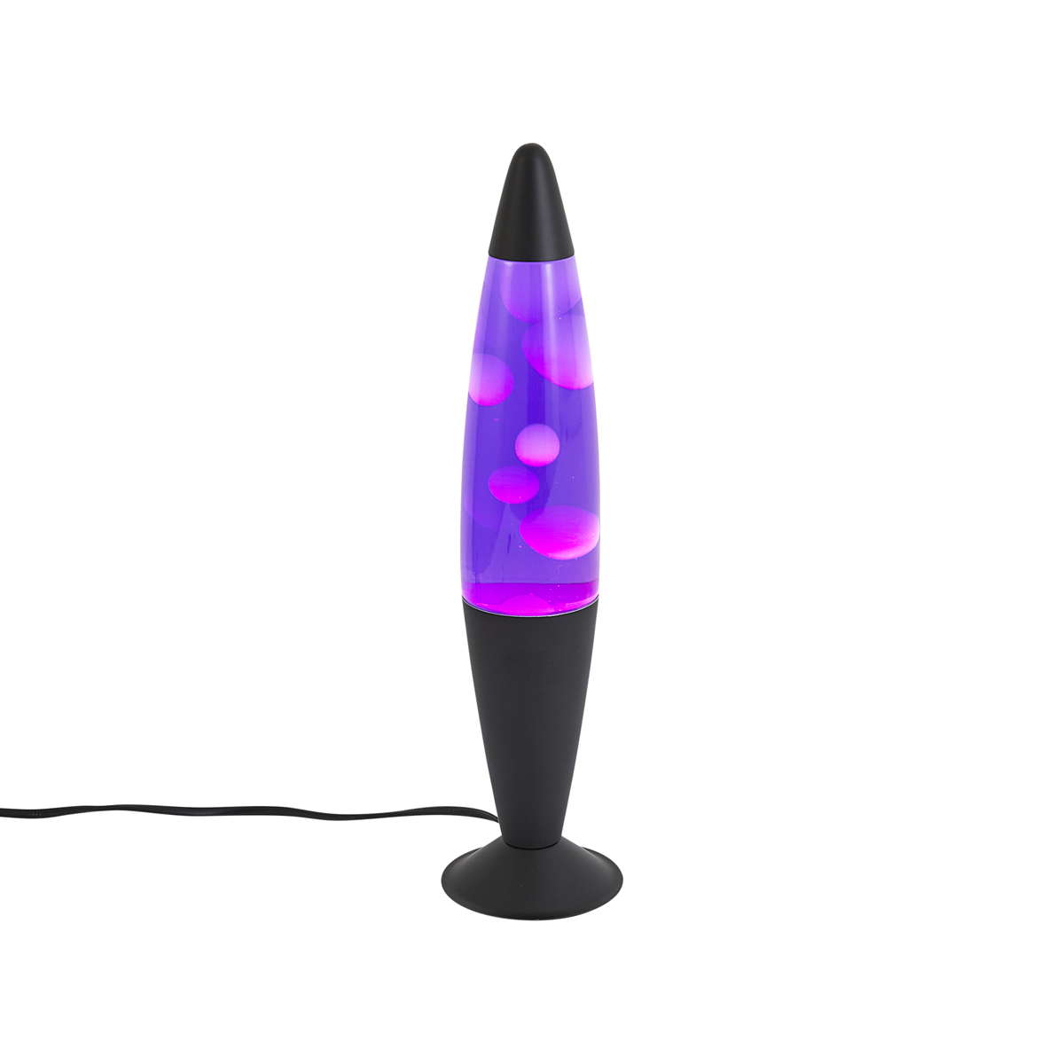 Qazqa Lavalampe Lila Mit Weißem Wachs Inkl. Led - Molten Lava