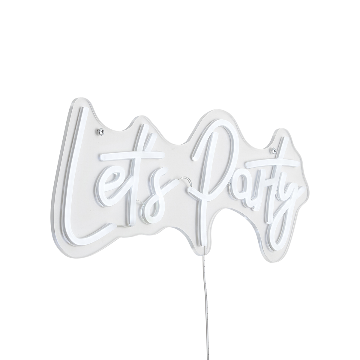Qazqa Neon Wandlampe Weiß Inkl. Led - Let's Party