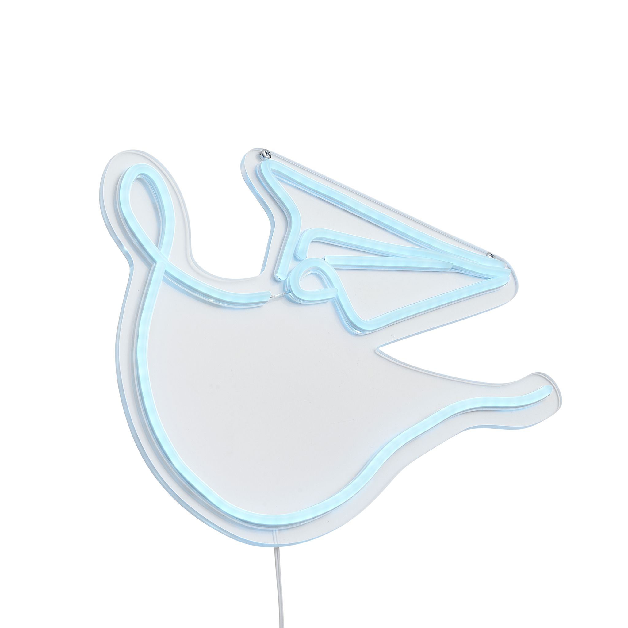 Qazqa Neon Wandleuchte Blau Inkl. Led - Papierflieger