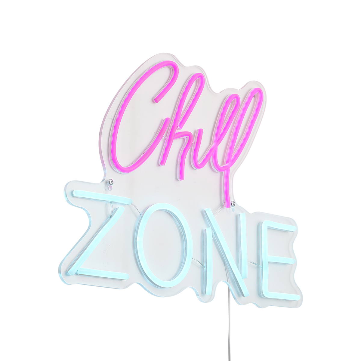 Qazqa Neon Wandleuchte Pink Mit Blau Inkl. Led - Chill Zone