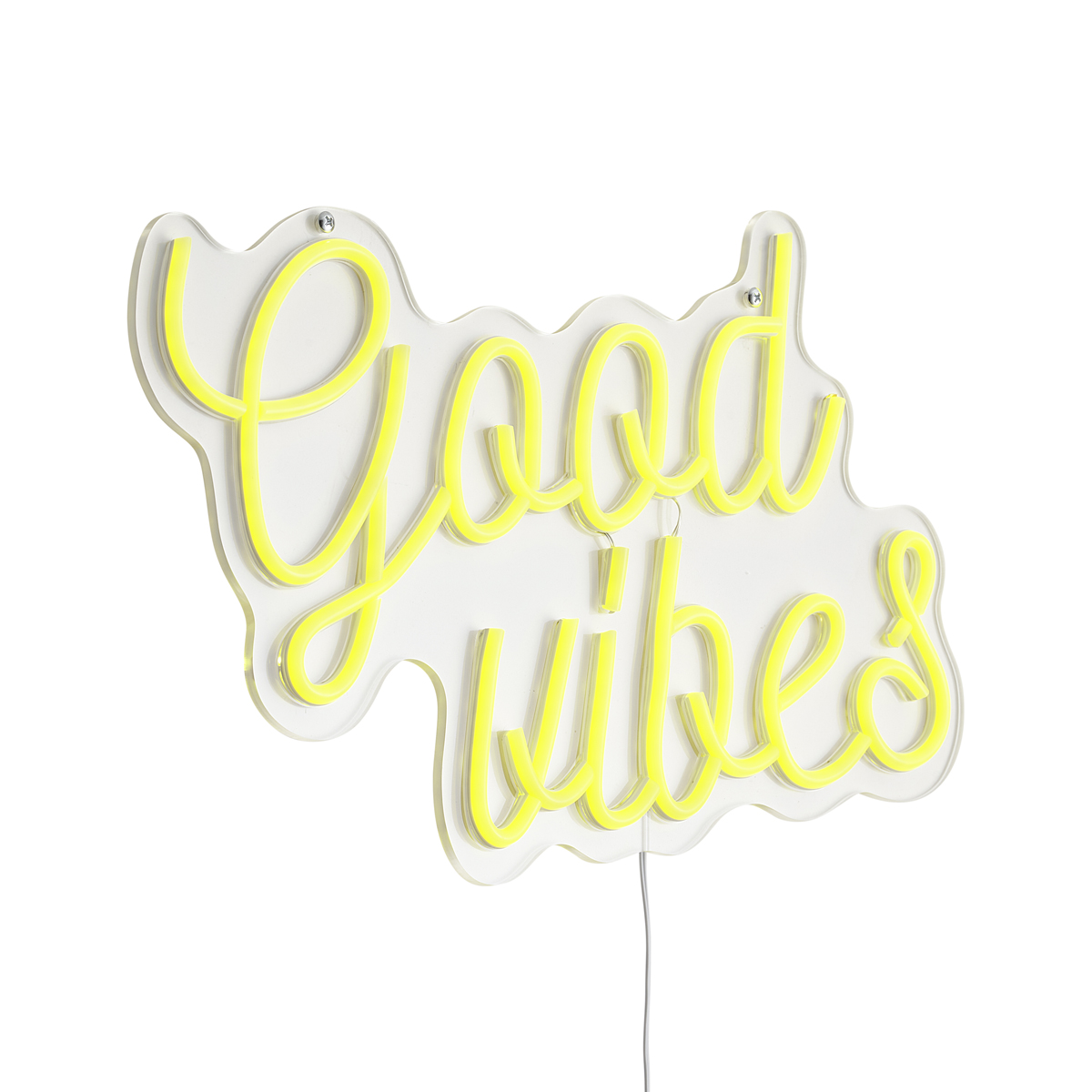 Qazqa Neon Wandleuchte Gelb Inkl. Led - Good Vibes
