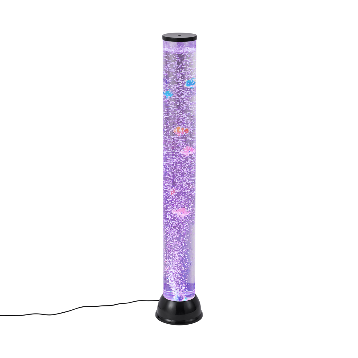 Qazqa Sprudelröhre Schwarz 90cm Inkl. Led Rgb - Zoop