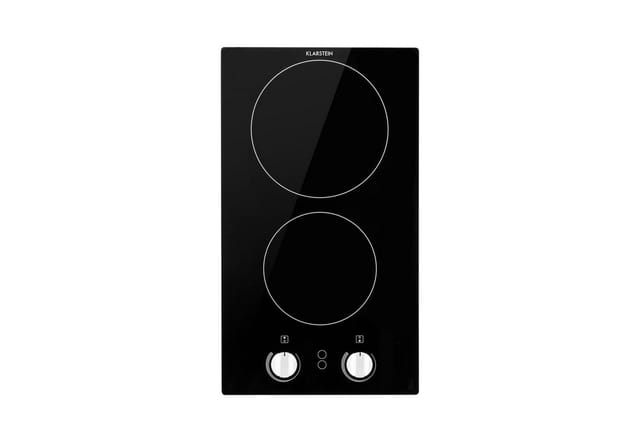 Klarstein Elektro-Kochfeld EasyCook Domino, Keramikkochfeld 3000W Drehregler schwarz