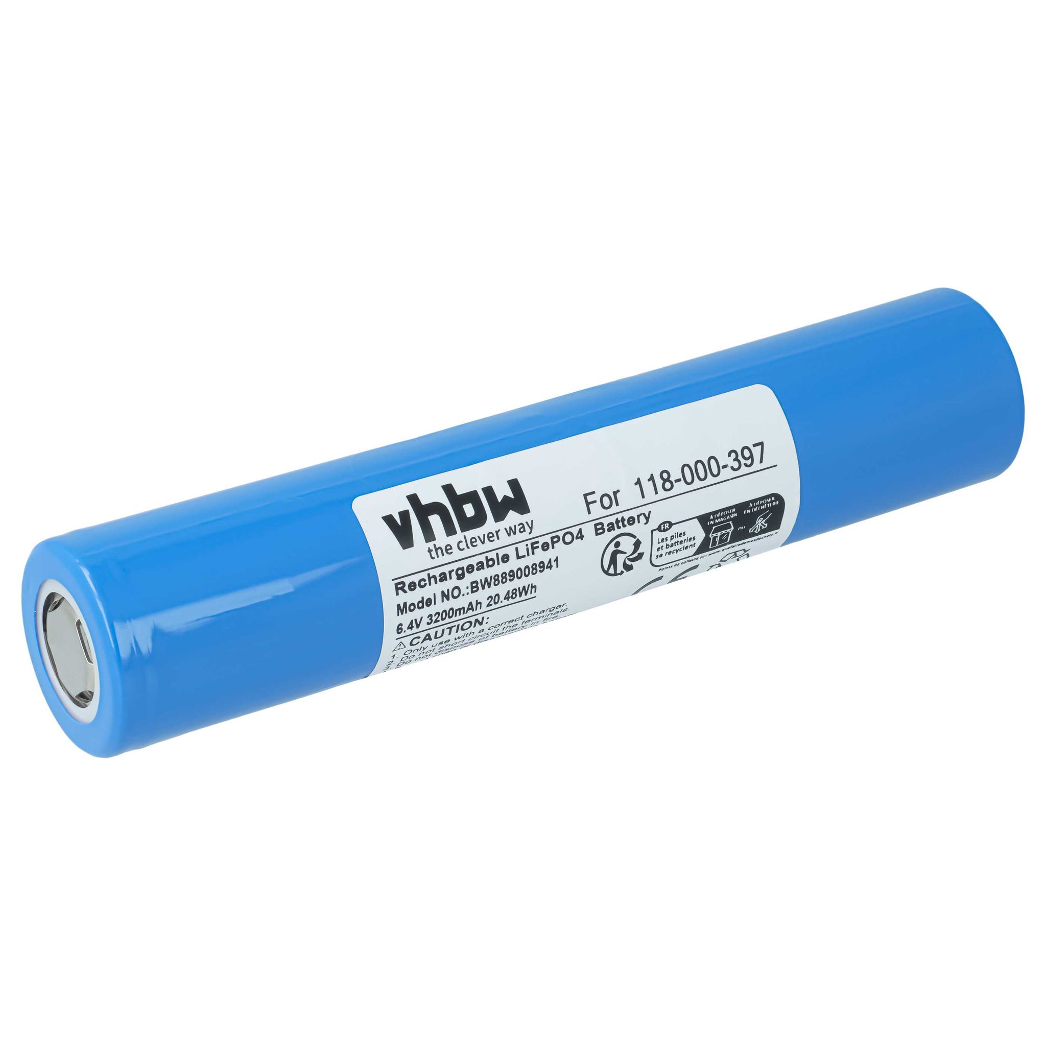 Vhbw Akku Kompatibel Mit Maglite Ml150lrs(x), Ml150lrs Taschenlampe Kopflampe (3200 Mah, 6,4 V, Lifepo4)