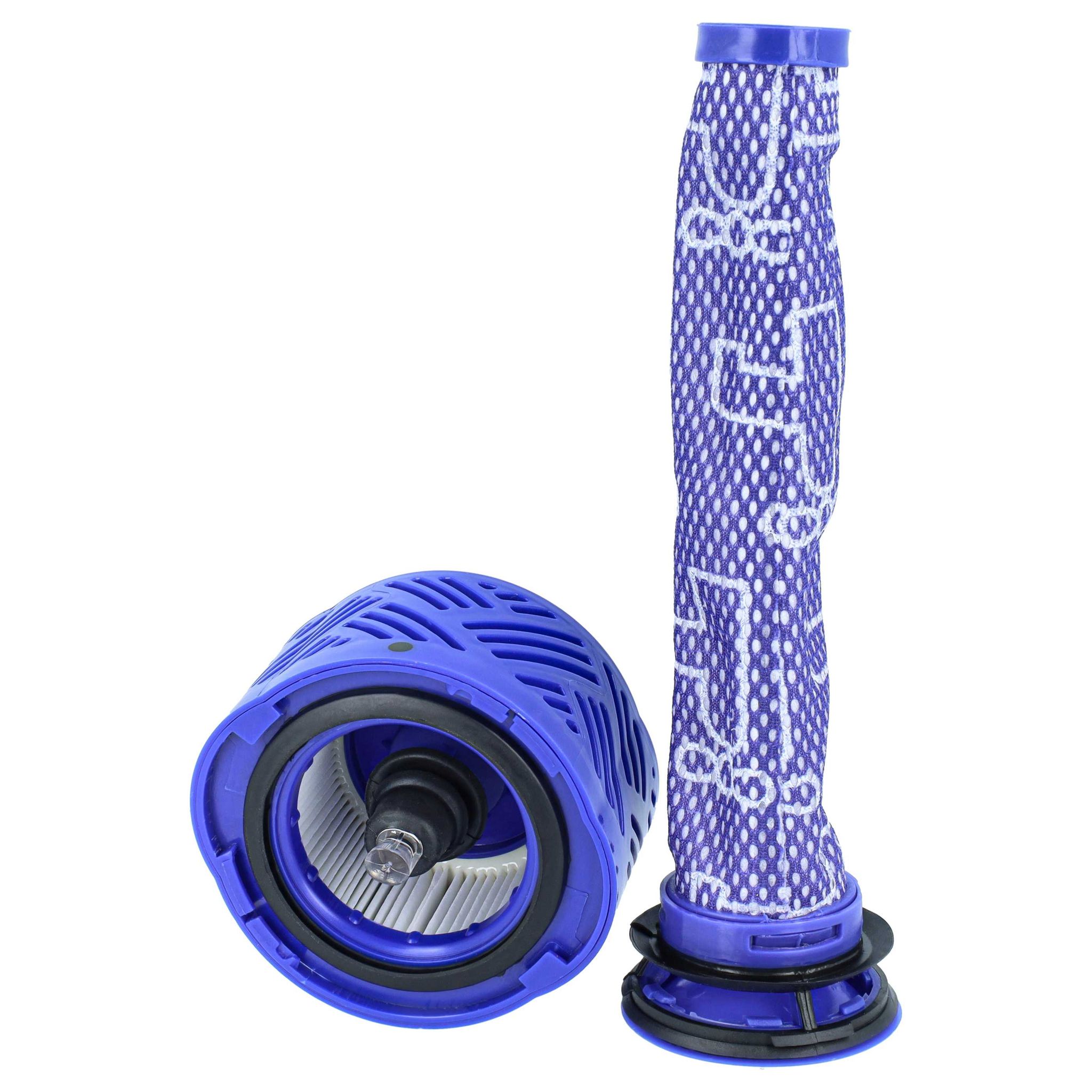 Vhbw 2-tlg. Filter-set Kompatibel Mit Dyson Dc58, V6, V6 Animal Pro Für V6 Total, Dc62, Dc61, Clean, Dc59 Staubsauger - 1x Luftfilter, 1x Vorfilter
