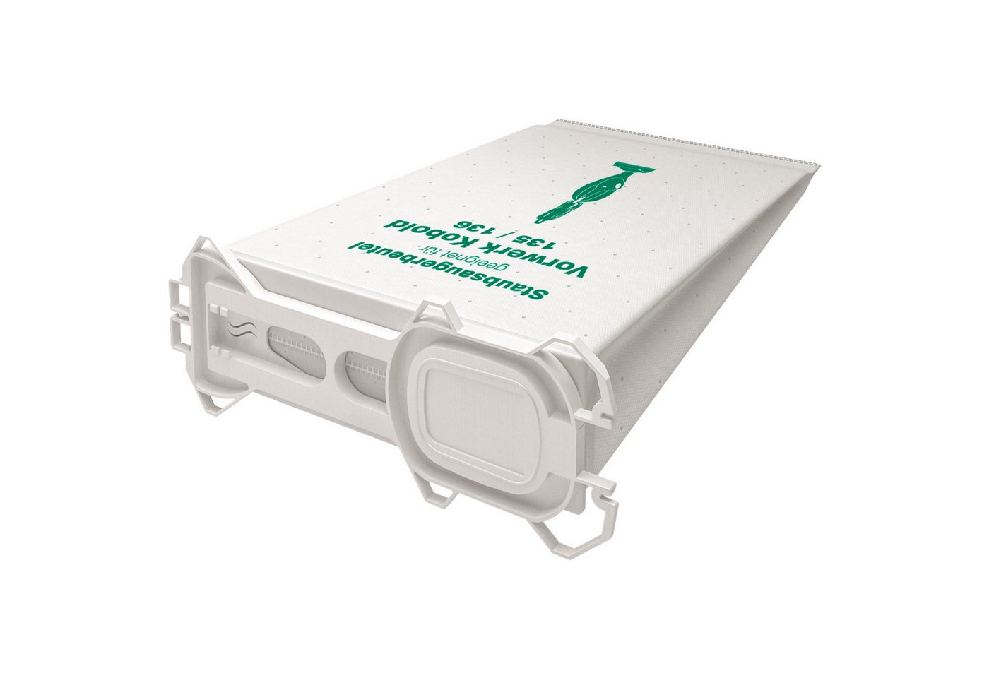 McFilter Staubsaugerbeutel Alternative zu Swirl V65 V 65, passend für Vorwerk Kobold 135, 136, 135SC, VK 135 und VK 136, Top Filtration, 18 St., 5-lagiger Staubbeutel aus Vlies mit Kunststoffdeckscheibe