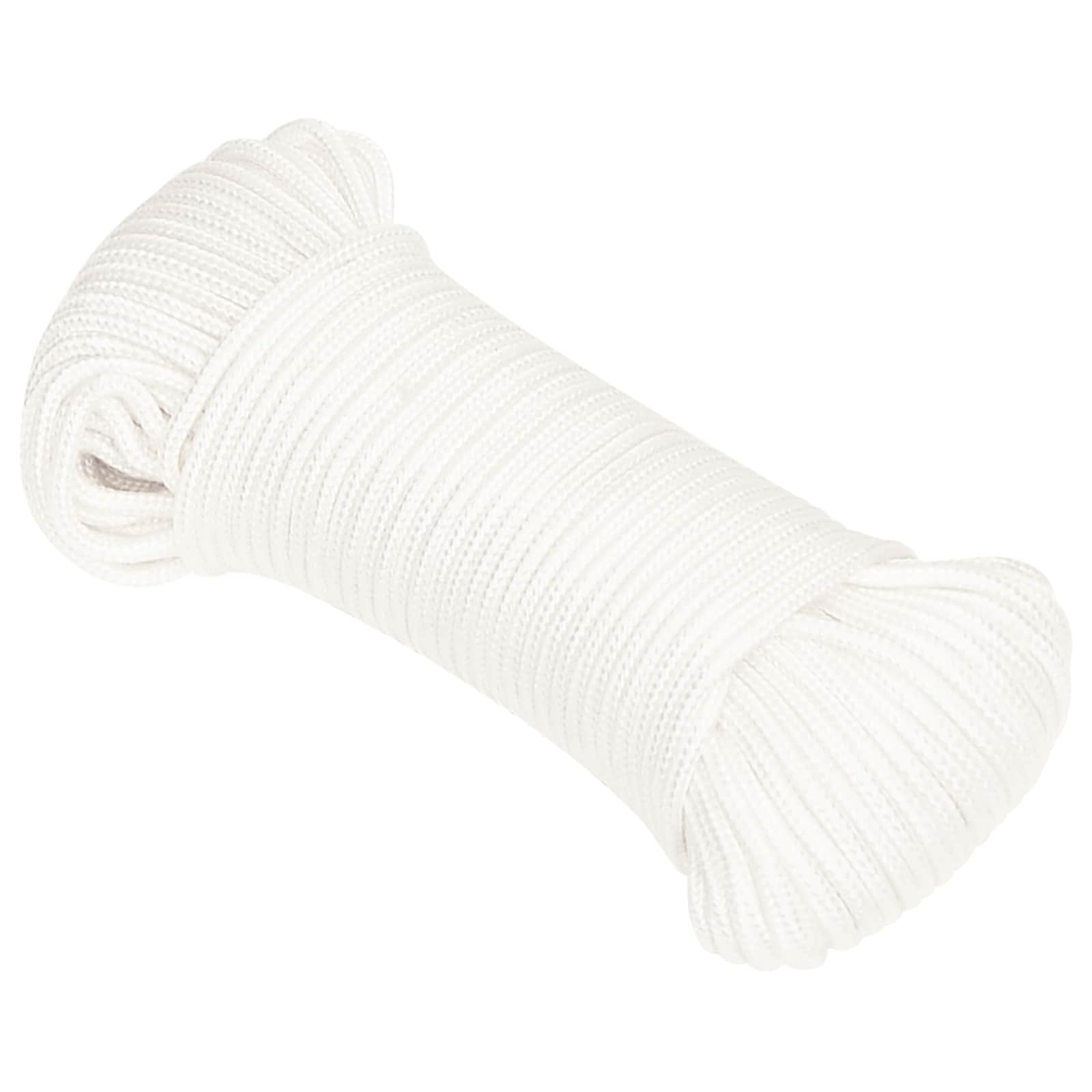 Mehrzweck-allzweckseil 4 Mm 25 M Weiß Pp 105 Kg Max. Traglast Vidaxl