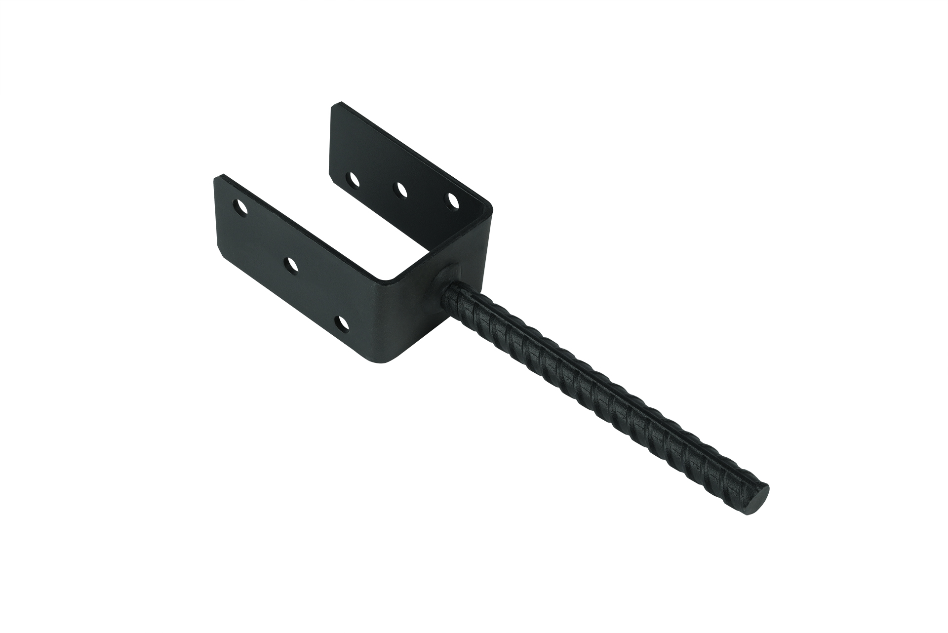 Pfostenträger Zum Einbetonieren Schwarz Für 8 X 8 Cm Pfosten