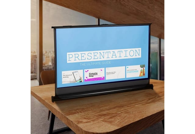 Maclean MC-962 Tischleinwand (Mobile 40'' Tisch-Standprojektionswand)
