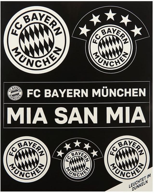 FC Bayern München Aufkleber Leuchtaufkleber-Set