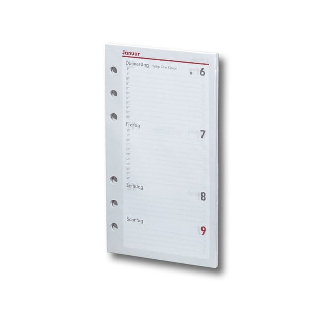BSB Terminkalender Kalendarium Timer ca A6 16,7x9,5cm 1Woche/2Seiten 2026 (02-00580)