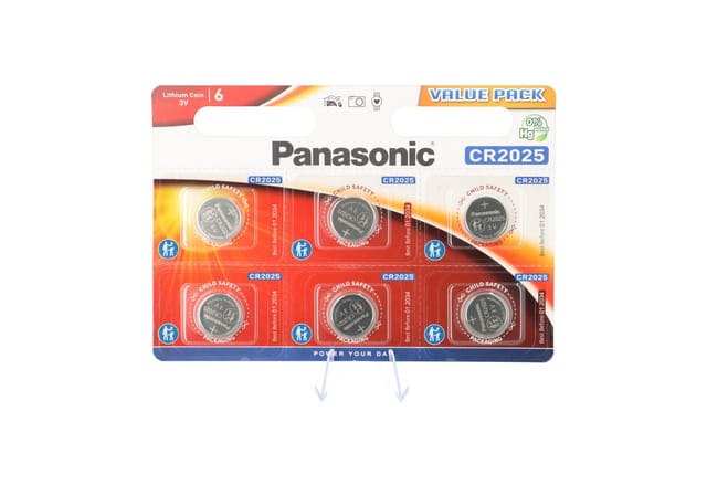 VARTA Panasonic Lithium CR2025 Knopfzelle 6er Blister Knopfzelle