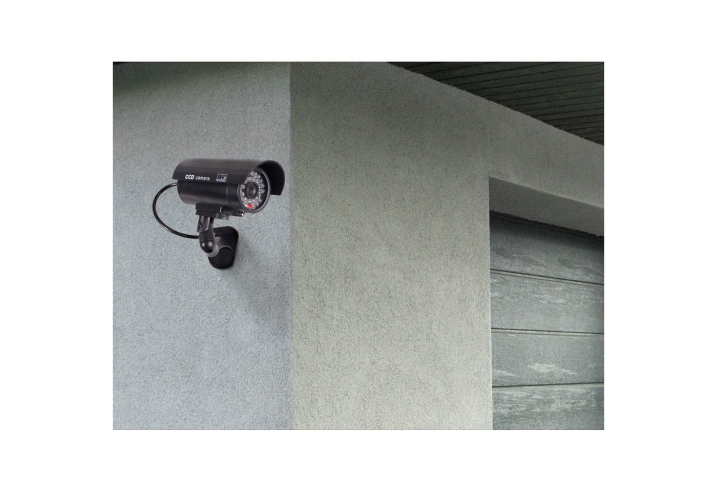Maclean Überwachungskamera Attrappe IR9000 B (Außenbereich, Innenbereich, 2-tlg., Wandkamera-Attrappe Überwachung LED Kamera Alarm) Bild 3