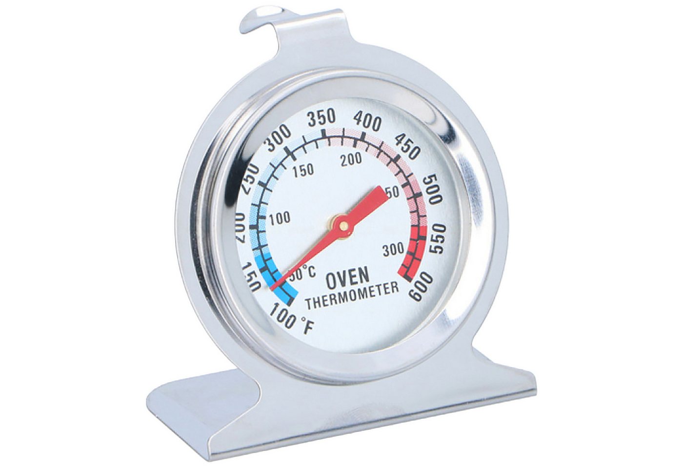 *Alpina* Backofenthermometer BACKOFENTHERMOMETER 300°C aus Edelstahl Bratofen Backofen 80, Brotofen Küchen Ofenthermometer Thermometer Grill Ofen