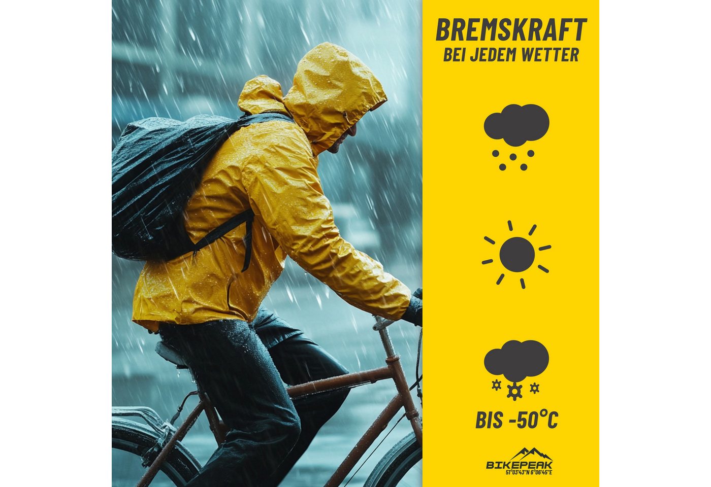 BikePeak Bremsschuh BikePeak V-Brake Shoes Matterhoch 70mm 2er Bundle Bild 3