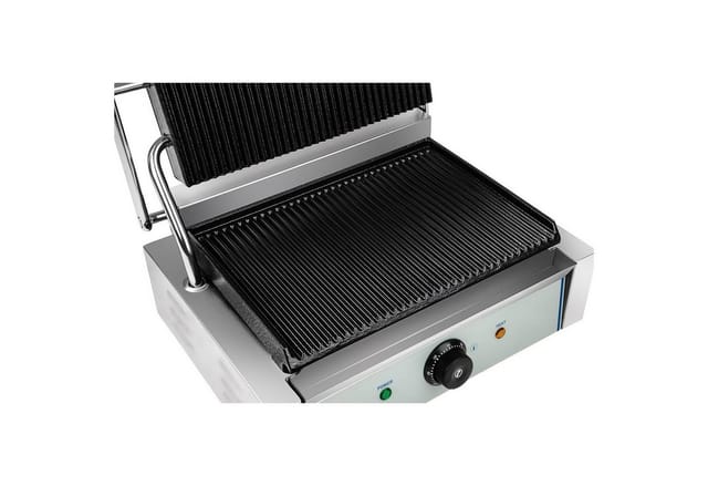 Royal Catering Kontaktgrill Tischgrill geriffelt Elektrogrill Panini Grill Sandwich Maker Gastro, 2200 W