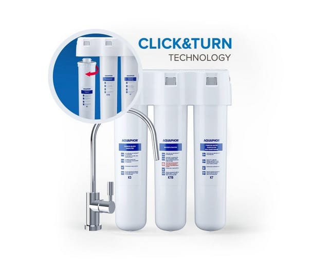 AQUAPHOR Wasserfilter K7B mit 0,1 µm. Mikrofiltration, Keimsperre, Zubehör für AQUAPHOR Crystal Solo, ECO, ECOH, PRO, PRO, Filtert Schwermetzalle, Bakterien, Zysten, Viren, Pestiziden