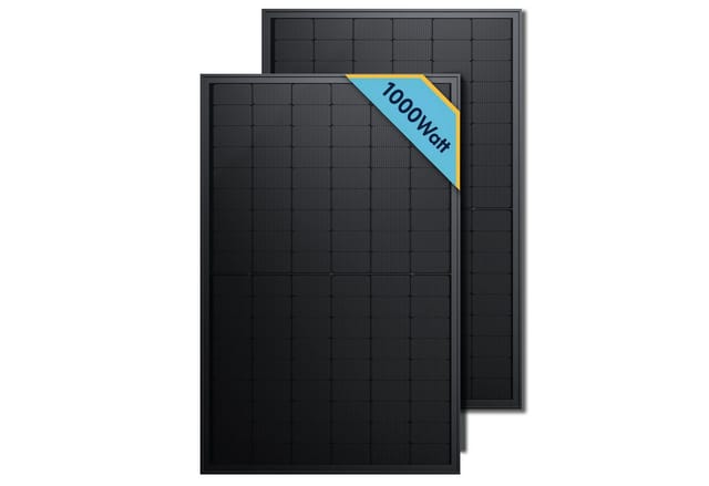 SolarMars Solarmodul 450/500/900/1000Bifazial Glas Solarpanel für Balkonkraftwerke, (PV Modul, 2-St)
