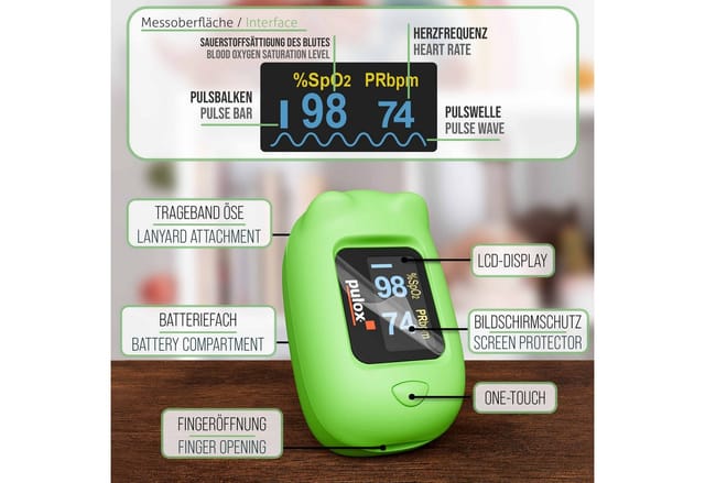 pulox Pulsoximeter PO-230 Kinderpulsoximeter zum selbst bekleben