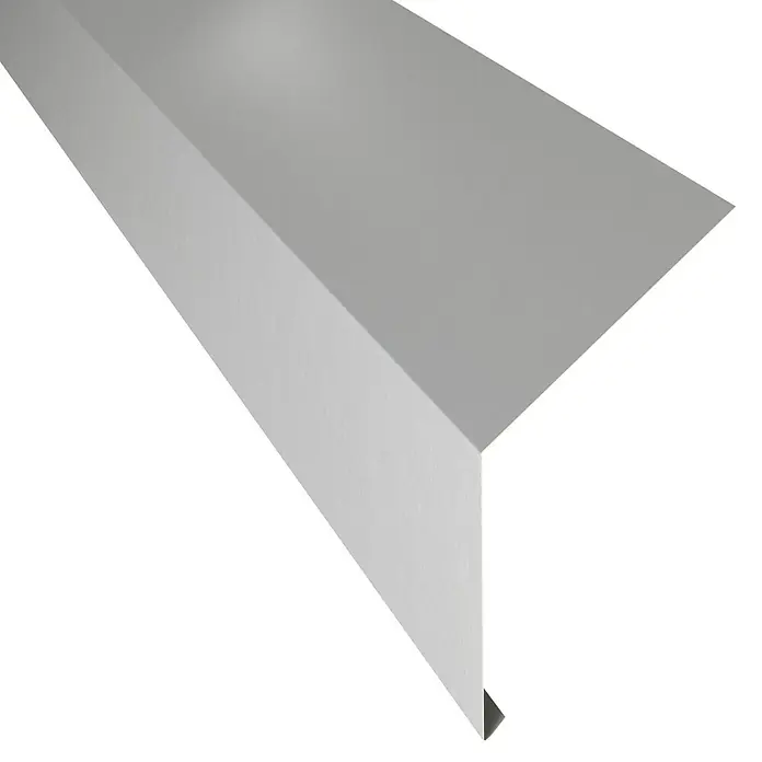 Metdach Traufblech für Dachrinne PP12 (Silber, Länge: 200 cm, Stahl)