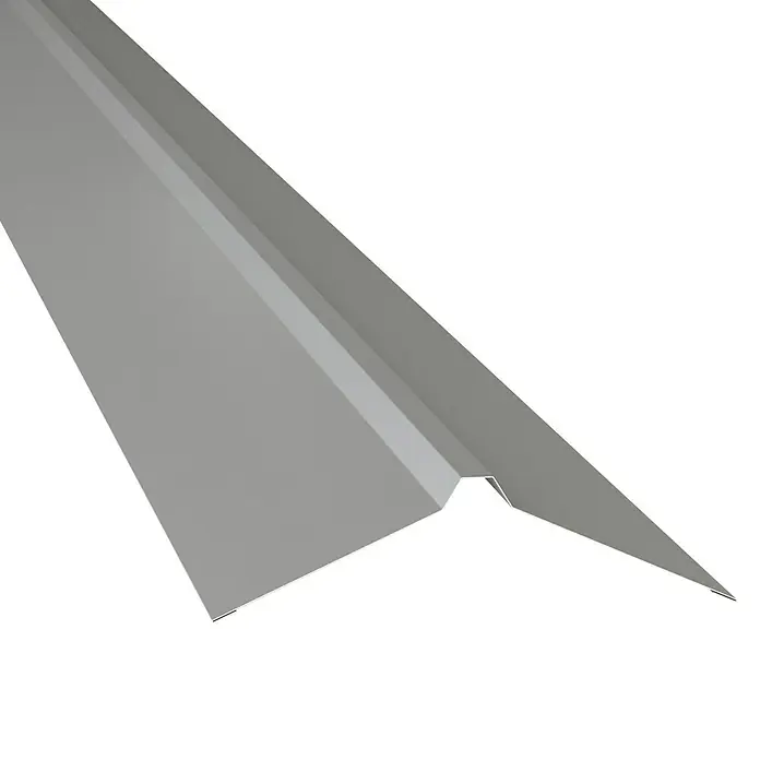 Metdach Dachfirst Gerade PP12 (Silber, Länge: 200 cm, Stahl)