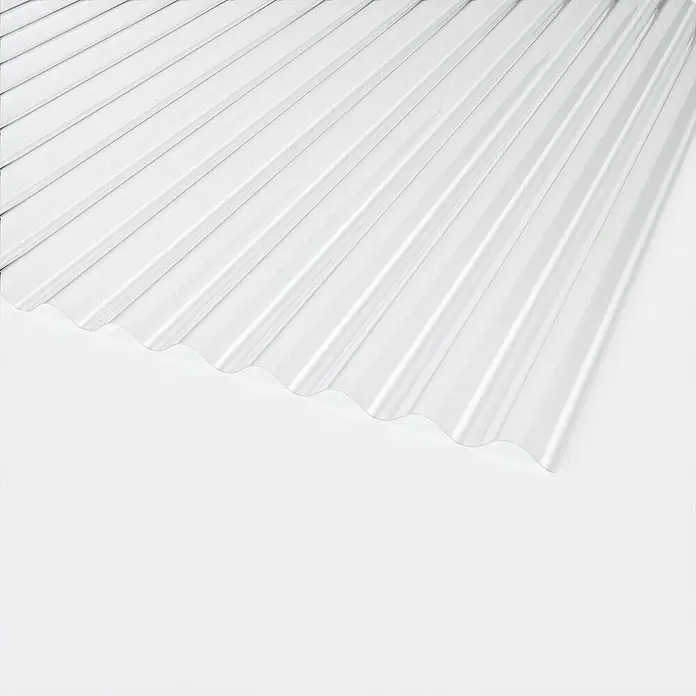 Wellplatte (2.000 x 900 x 1,2 mm, Transparent, Polycarbonat)