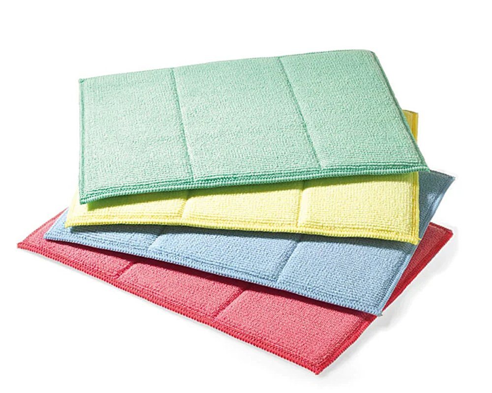 SAUGAUF Vielseitige Mikrofaser-Reinigungstücher extrem saugfähig und langlebig Reinigungstücher (Spar-Set grün, 3-tlg., Schnell und gründlich gegen den Schmutz) Bild 2